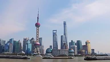 上海东方明珠黄浦江大气延时拍摄视频素材视频的预览图